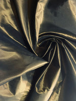 NEW Lady Frank Designer “Faux Silk” Taffeta Fabric Made in Italy Gold with Black Iridescence