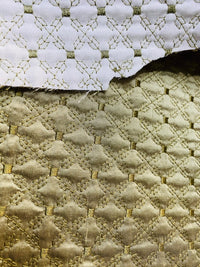 NEW Princess Amy 100% Silk Taffeta Quilted Petticoat Fabric with Cotton Batting in Dusty Pistachio Green - Fancy Styles Fabric Pierre Frey Lee Jofa Brunschwig & Fils