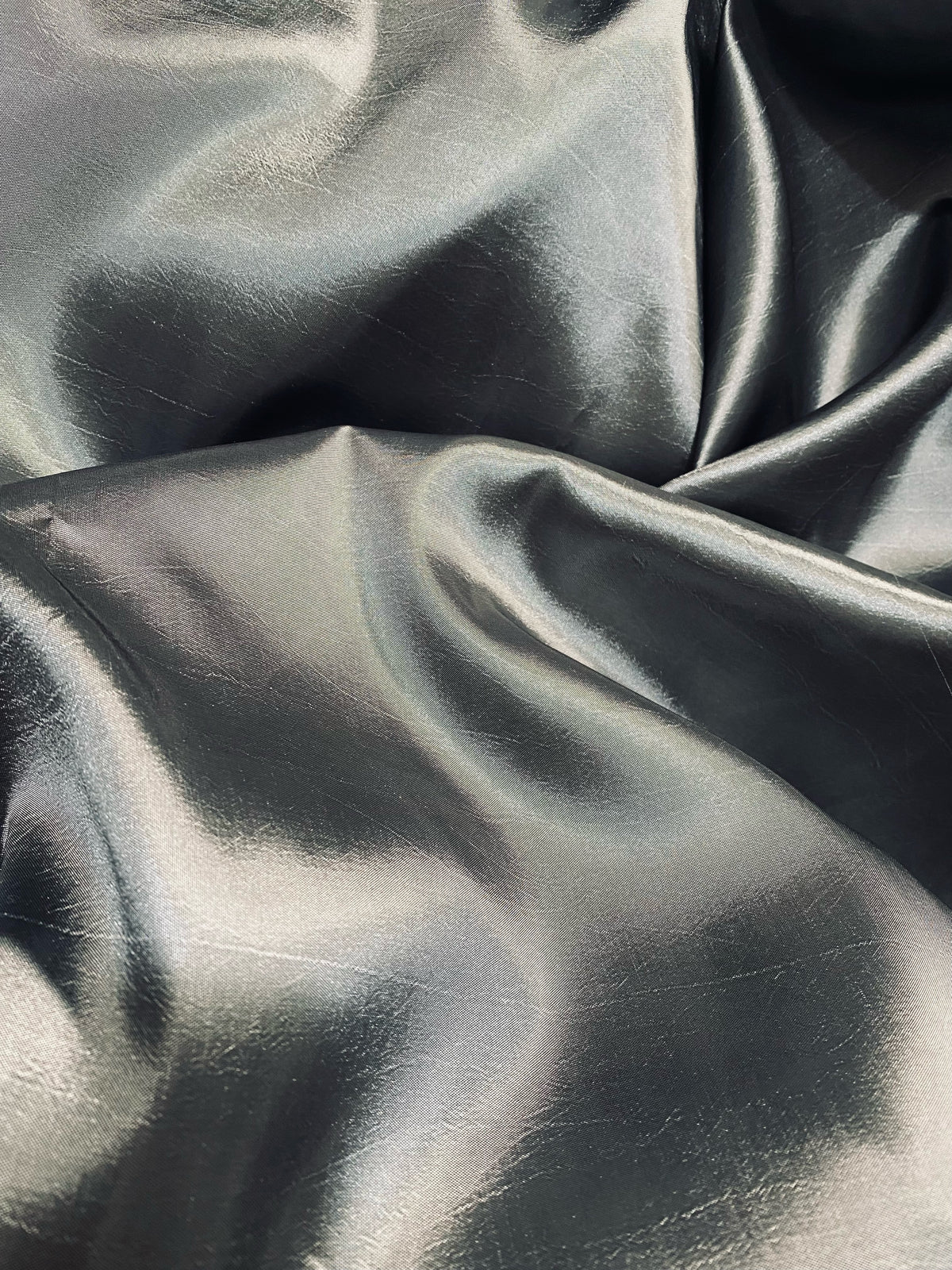 NEW Queen Unn Designer “Faux Silk” Fabric in Liquid Silver - Fancy Styles Fabric Pierre Frey Lee Jofa Brunschwig & Fils