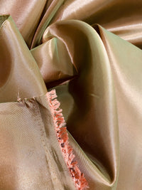 NEW Duchess Davis Designer “Faux Silk” Fabric Pink with Green Iridescence - Fancy Styles Fabric Pierre Frey Lee Jofa Brunschwig & Fils