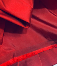 NEW Lady Frank Light Designer “Faux Silk” Taffeta Fabric Made in Italy Red - Fancy Styles Fabric Pierre Frey Lee Jofa Brunschwig & Fils