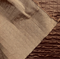 NEW Lady Celestine 100% Silk Taffeta Quilted Petticoat Fabric No Batting with Cotton Backing Chocolate Brown - Fancy Styles Fabric Pierre Frey Lee Jofa Brunschwig & Fils