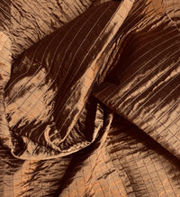 NEW Lady Celestine 100% Silk Taffeta Quilted Petticoat Fabric No Batting with Cotton Backing Chocolate Brown - Fancy Styles Fabric Pierre Frey Lee Jofa Brunschwig & Fils