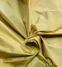 NEW Lady Lisa 100% Silk Taffeta Fabric Solid Icy Yellow Gold - Fancy Styles Fabric Pierre Frey Lee Jofa Brunschwig & Fils