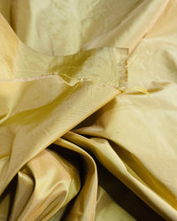 NEW Lady Lisa 100% Silk Taffeta Fabric Solid Icy Yellow Gold - Fancy Styles Fabric Pierre Frey Lee Jofa Brunschwig & Fils