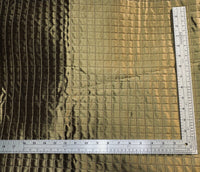 NEW Lady Celestine 100% Silk Taffeta Quilted Fabric No Batting with Cotton Backing in Bronze - Fancy Styles Fabric Pierre Frey Lee Jofa Brunschwig & Fils