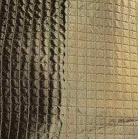 NEW Lady Celestine 100% Silk Taffeta Quilted Fabric No Batting with Cotton Backing in Bronze - Fancy Styles Fabric Pierre Frey Lee Jofa Brunschwig & Fils