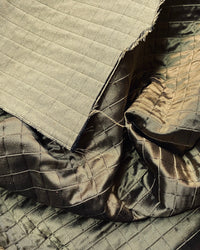 NEW Lady Celestine 100% Silk Taffeta Quilted Fabric No Batting with Cotton Backing in Bronze - Fancy Styles Fabric Pierre Frey Lee Jofa Brunschwig & Fils