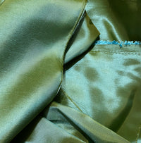 NEW Duchess Davis Designer “Faux Silk” Fabric Mermaid Aqua Sea Foam - Fancy Styles Fabric Pierre Frey Lee Jofa Brunschwig & Fils