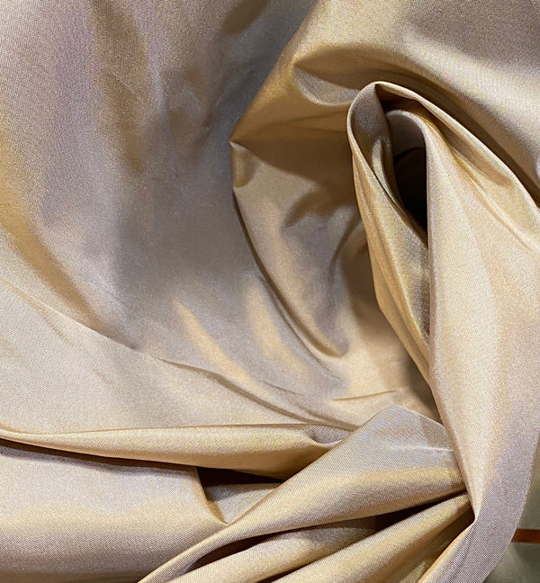 NEW Lady Lisa 100% Silk Taffeta Fabric Solid Gray with Gold Iridescence - Fancy Styles Fabric Pierre Frey Lee Jofa Brunschwig & Fils