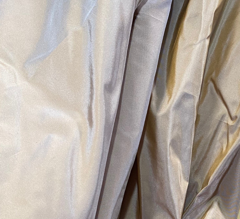 NEW Lady Lisa 100% Silk Taffeta Fabric Solid Gray with Gold Iridescence - Fancy Styles Fabric Pierre Frey Lee Jofa Brunschwig & Fils