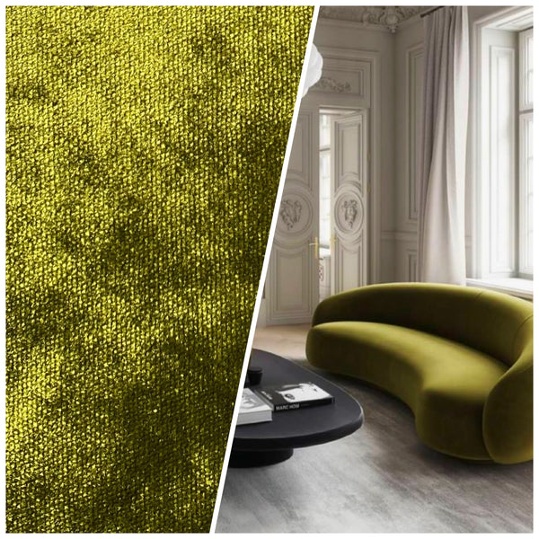NEW Sir Lionel Designer Made In Belgium Upholstery Velvet Fabric Green Yellow - Fancy Styles Fabric Pierre Frey Lee Jofa Brunschwig & Fils