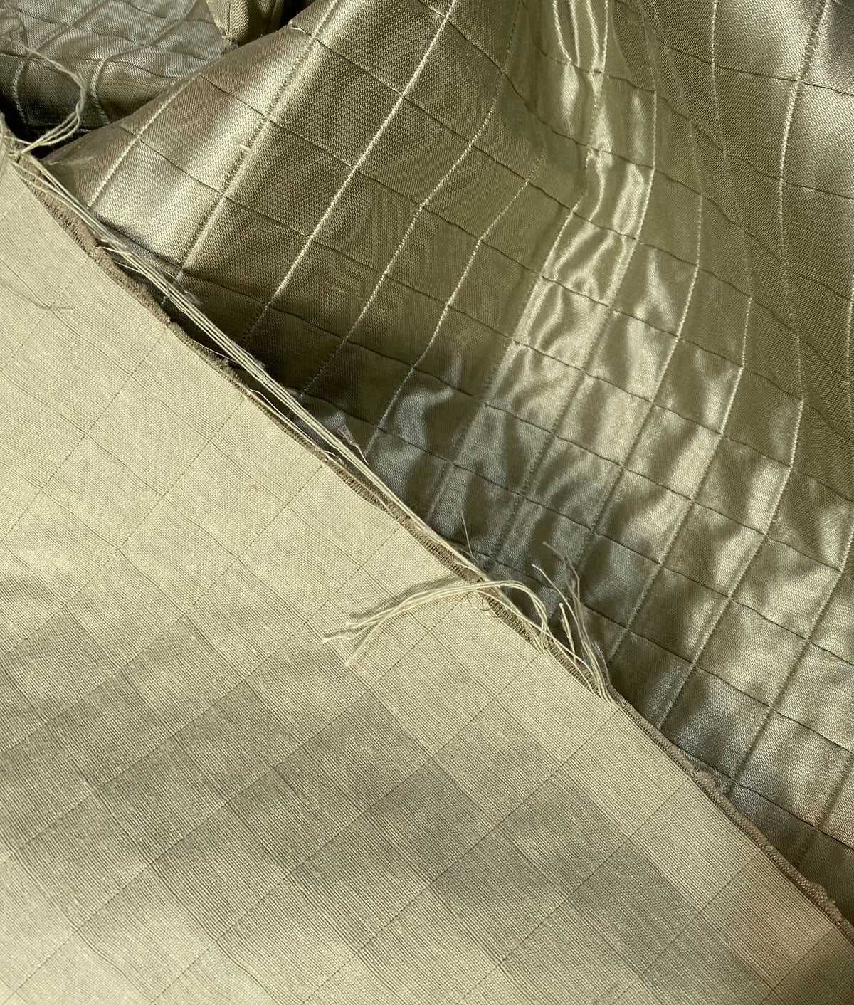 DEAL! Lady Celestine 100% Silk Designer Pistachio Green Quilted Fabric - Fancy Styles Fabric Pierre Frey Lee Jofa Brunschwig & Fils