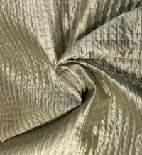 DEAL! Lady Celestine 100% Silk Designer Pistachio Green Quilted Fabric - Fancy Styles Fabric Pierre Frey Lee Jofa Brunschwig & Fils