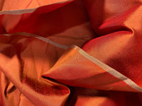 NEW Duchess Mable 100% Silk Dupioni Solid Terracotta - Fancy Styles Fabric Pierre Frey Lee Jofa Brunschwig & Fils