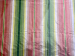 NEW Lady Delilah Designer 100% Silk Taffeta Rainbow Stripes Fabric - 55" Wide - Fancy Styles Fabric Pierre Frey Lee Jofa Brunschwig & Fils