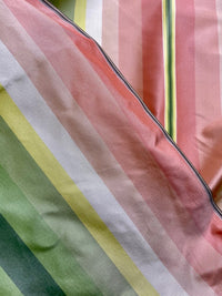 NEW Lady Delilah Designer 100% Silk Taffeta Rainbow Stripes Fabric - 55" Wide - Fancy Styles Fabric Pierre Frey Lee Jofa Brunschwig & Fils