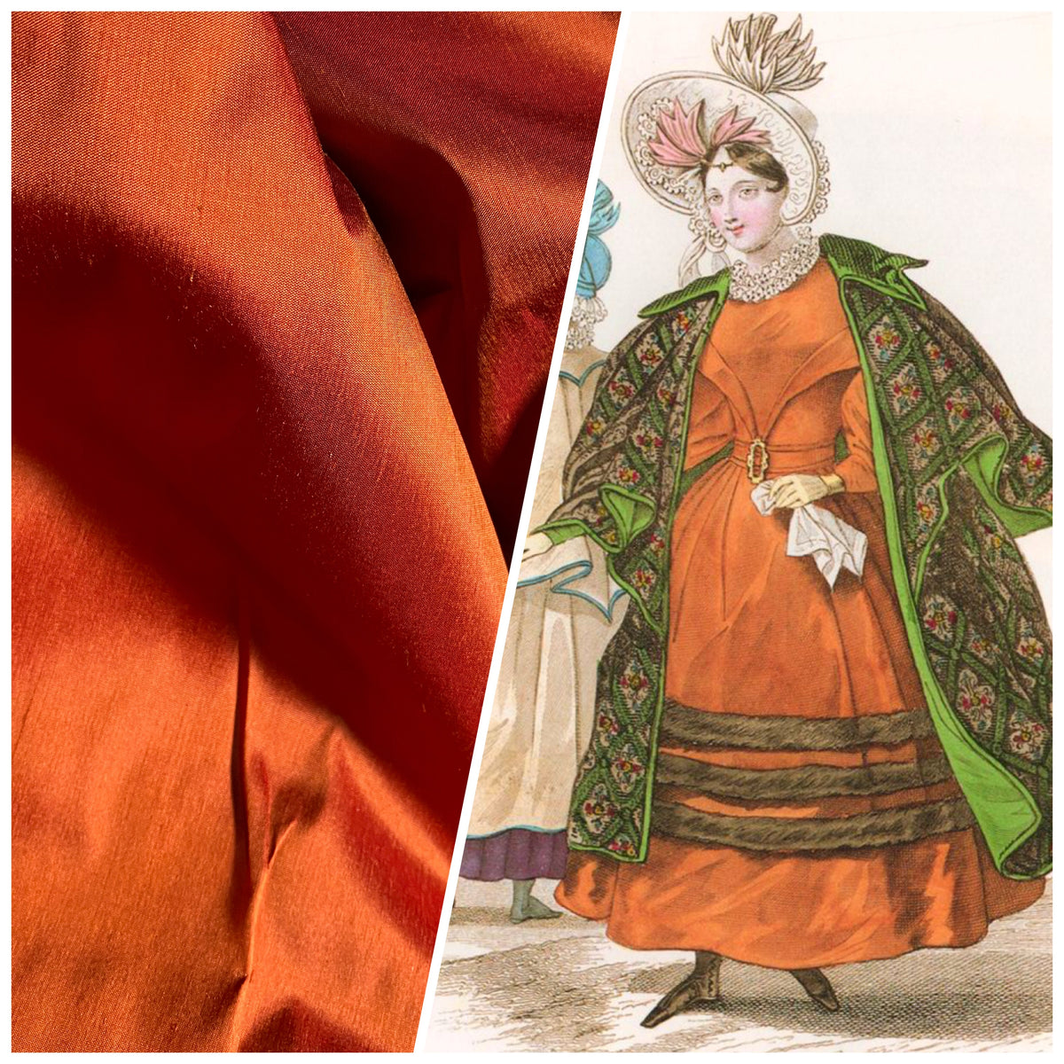 NEW Duchess Mable 100% Silk Dupioni Solid Terracotta - Fancy Styles Fabric Pierre Frey Lee Jofa Brunschwig & Fils