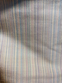 NEW Lady Bridgette Designer 100% Silk Dupioni Blue Unicorn Pinstriped Fabric - Fancy Styles Fabric Pierre Frey Lee Jofa Brunschwig & Fils