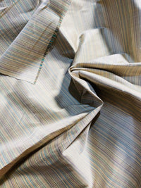 NEW Lady Bridgette Designer 100% Silk Dupioni Blue Unicorn Pinstriped Fabric - Fancy Styles Fabric Pierre Frey Lee Jofa Brunschwig & Fils