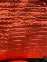 NEW Lady Celestine 100% Silk Designer Terracotta Green Quilted Fabric - Fancy Styles Fabric Pierre Frey Lee Jofa Brunschwig & Fils