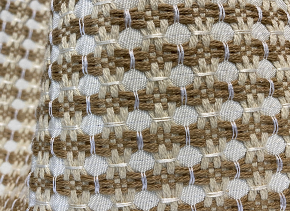 NEW Duchess Abbie Basketweave Seagrass Bistro Chair Inspired Upholstery and Drapery Fabric in Beige and Cream - Fancy Styles Fabric Pierre Frey Lee Jofa Brunschwig & Fils