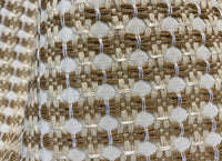 NEW Duchess Abbie Basketweave Seagrass Bistro Chair Inspired Upholstery and Drapery Fabric in Beige and Cream - Fancy Styles Fabric Pierre Frey Lee Jofa Brunschwig & Fils