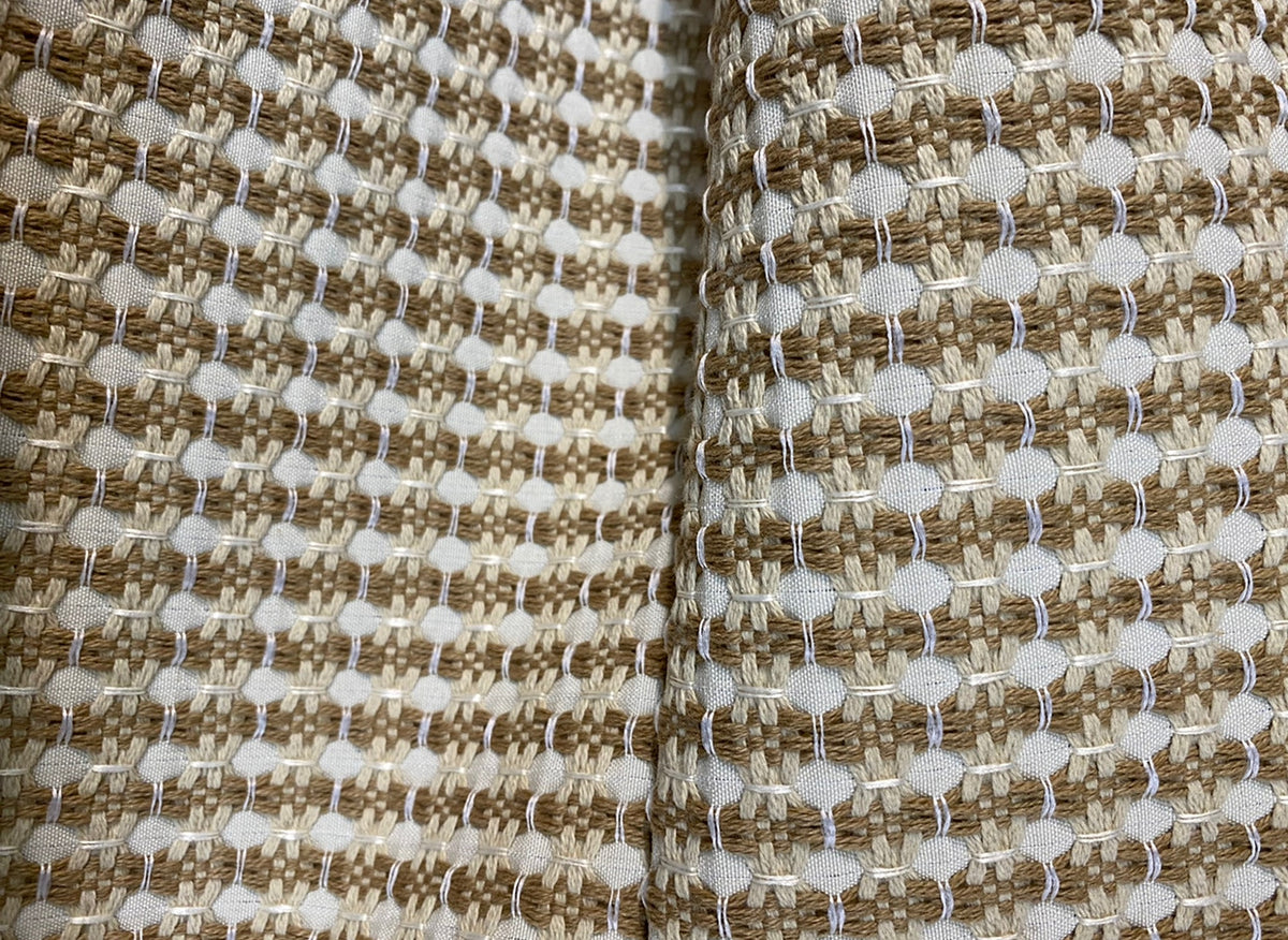 NEW Duchess Abbie Basketweave Seagrass Bistro Chair Inspired Upholstery and Drapery Fabric in Beige and Cream - Fancy Styles Fabric Pierre Frey Lee Jofa Brunschwig & Fils