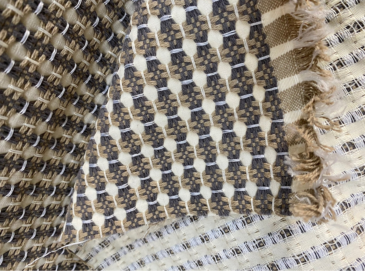 NEW Duchess Abbie Basketweave Seagrass Bistro Chair Inspired Upholstery and Drapery Fabric in Navy and Beige - Fancy Styles Fabric Pierre Frey Lee Jofa Brunschwig & Fils