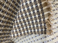 NEW Duchess Abbie Basketweave Seagrass Bistro Chair Inspired Upholstery and Drapery Fabric in Navy and Beige - Fancy Styles Fabric Pierre Frey Lee Jofa Brunschwig & Fils