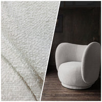 NEW Countess Yolanda Designer Heavyweight Boucle Upholstery & Drapery Fabric in White - Fancy Styles Fabric Pierre Frey Lee Jofa Brunschwig & Fils