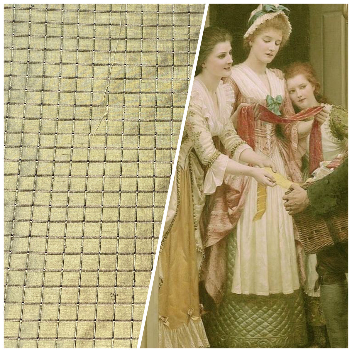 NEW Duchess Jenna 100% Silk Taffeta Fabric Green Dragon Scale Embroidered Squares - Fancy Styles Fabric Pierre Frey Lee Jofa Brunschwig & Fils