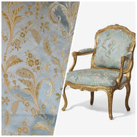 NEW Sir Linus Neoclassical Aubusson Inspired Duck Egg Blue Floral Upholstery Drapery Fabric - Fancy Styles Fabric Pierre Frey Lee Jofa Brunschwig & Fils