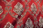 NEW King Eliot Italian Brocade Damask Satin Red Upholstery Neoclassical Fabric - Fancy Styles Fabric Pierre Frey Lee Jofa Brunschwig & Fils
