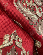 NEW King Eliot Italian Brocade Damask Satin Red Upholstery Neoclassical Fabric - Fancy Styles Fabric Pierre Frey Lee Jofa Brunschwig & Fils