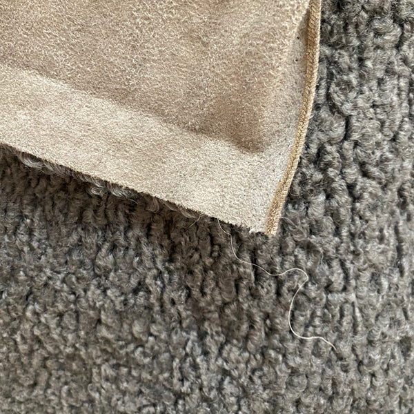 NEW Sir Hugo Designer Upholstery Boucle Sherpa Faux Fur Fabric in Gray - Fancy Styles Fabric Pierre Frey Lee Jofa Brunschwig & Fils