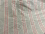 NEW Baroness Florence 100% Silk Rococo Dupioni Stripe Faded Pastel Pink and Pistachio - Fancy Styles Fabric Pierre Frey Lee Jofa Brunschwig & Fils