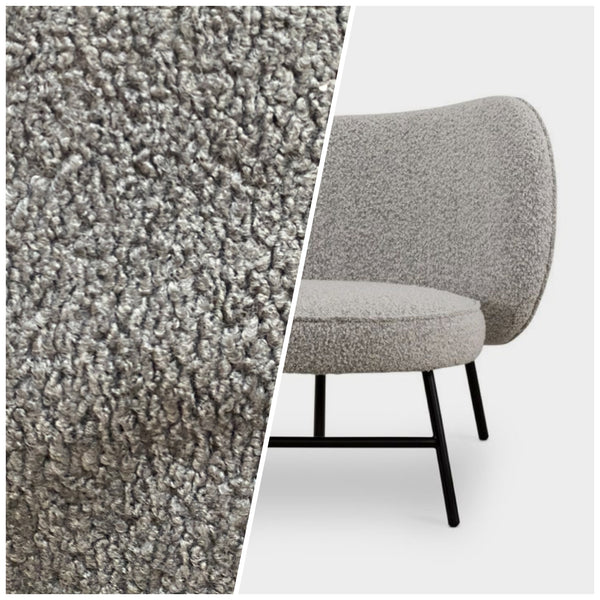 NEW Sir Hugo Designer Upholstery Boucle Sherpa Faux Fur Fabric in Gray - Fancy Styles Fabric Pierre Frey Lee Jofa Brunschwig & Fils