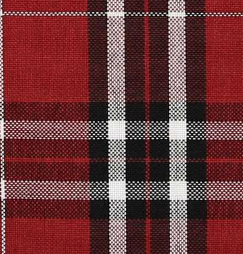 NEW Count Nathaniel Plaid Tartan Upholstery Fabric in Deep Red - Fancy Styles Fabric Pierre Frey Lee Jofa Brunschwig & Fils