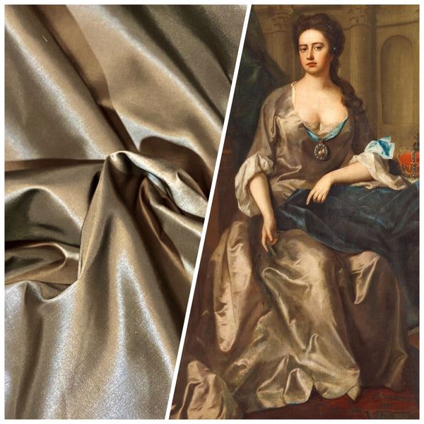 NEW Lady Lisa Designer 100% Silk Taffeta Fabric Solid Old Gold - Fancy Styles Fabric Pierre Frey Lee Jofa Brunschwig & Fils