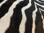 NEW Baroness Myrtle Novelty Upholstery White and Black Zebra Yarn Dye Chenille Made in Italy - Fancy Styles Fabric Pierre Frey Lee Jofa Brunschwig & Fils