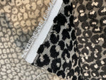 NEW Baron Clyde Novelty Italian Leopard Upholstery Chenille Velvet Gray Black and White - Fancy Styles Fabric Pierre Frey Lee Jofa Brunschwig & Fils