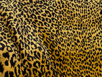 NEW Duchess Elspeth Leopard Novelty Upholstery Velvet Golden Yellow and Black - Fancy Styles Fabric Pierre Frey Lee Jofa Brunschwig & Fils