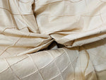 NEW Lady Annabelle 100% Silk Dupioni Pintuck Diamond Cream Fabric By The Yard - Fancy Styles Fabric Pierre Frey Lee Jofa Brunschwig & Fils