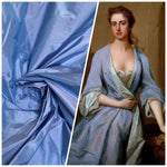 NEW Lady Lisa Designer 100% Silk Taffeta Fabric Light Blue with light pink Iridescence