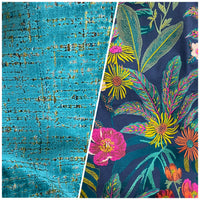NEW Lord Frederick Novelty Embroidered Floral Drapery and Decorating Fabric in Blue - Fancy Styles Fabric Pierre Frey Lee Jofa Brunschwig & Fils