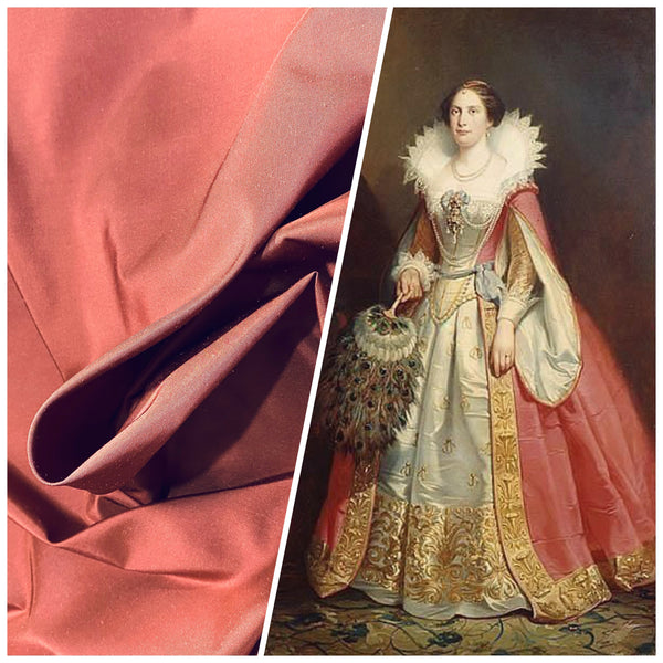 NEW Lady Lisa Designer 100% Silk Brick Red Taffeta Fabric - Fancy Styles Fabric Pierre Frey Lee Jofa Brunschwig & Fils