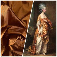 NEW Lady Frank Light Designer “Faux Silk” Taffeta Fabric Made in Italy Copper with Black Iridescence - Fancy Styles Fabric Pierre Frey Lee Jofa Brunschwig & Fils