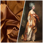 NEW Lady Frank Light Designer “Faux Silk” Taffeta Fabric Made in Italy Copper with Black Iridescence