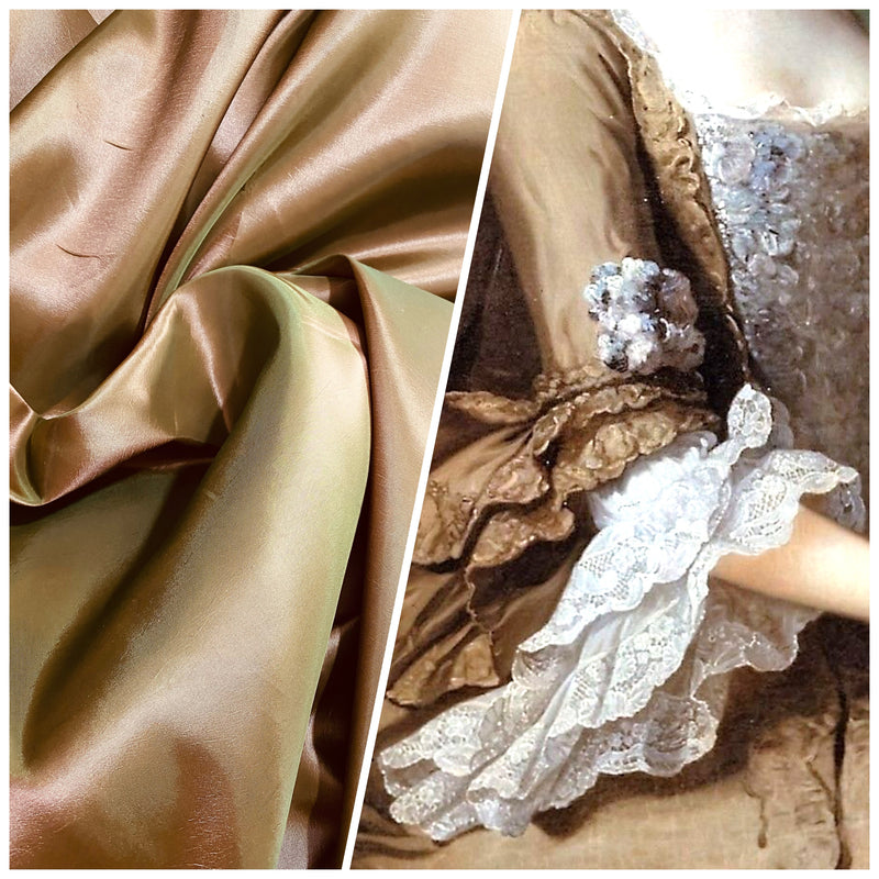 NEW Duchess Davis Designer “Faux Silk” Fabric Pink with Green Iridescence